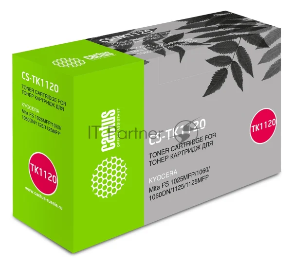 Картридж лазерный Cactus CS-TK1120BK черный (3000 стр.) для Kyocera Mita FS 1025MFP/1060/1060DN/1125/1125MFP