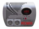 Стабилизаторы напряжения Ресанта АСН-1 000 Н2/1-Ц 63/6/13 Стабилизатор 2 роз, 220В±8%, Габариты 260х200х110, Вес 3,7кг 5