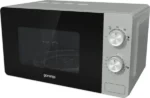 Микроволновая печь Gorenje MO20E1S серебристый, 20 л, 800 Вт, переключатели - поворотный механизм 12