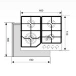 Газовая варочная панель LEX GVG 640-1 WH белый 5