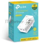 Сетевое оборудование TP-Link TL-WPA4220 300Mbps Wireless AV500 Powerline Extender, 500Mbps Powerline Datarate, 2 10/100Mbps Fast Ethernet ports, HomePlug AV, Plug and Play, WiFi Clone, Single Pack 7