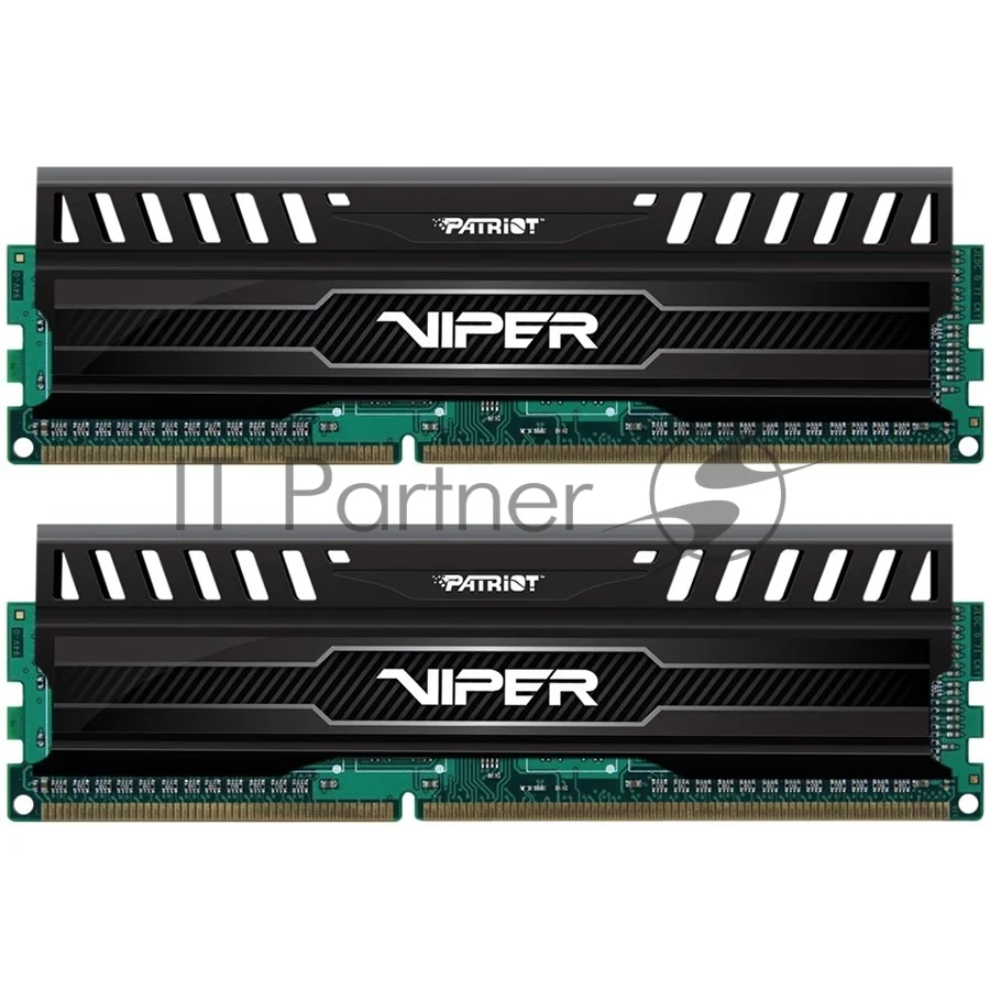 Оперативная память Patriot Viper 3, DDR3, 16GB (2x8 GB), 1600 MHz, CL9, DIMM, радиатор, черный 1