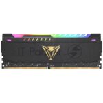Оперативная память Patriot Viper Steel, DDR4, 16GB (2x8GB), 3600MHz, CL20, DIMM, с радиатором, RGB, черный