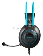 Гарнитура A4Tech Fstyler FH200U серый/синий, проводная 16