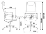 Кресло Бюрократ KB-9N/DG/TW-12 TW-01 TW-11 серый, сетка 6