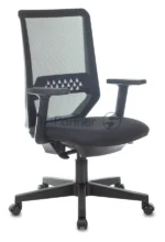 Кресло Бюрократ MC-611N TW-01 38-418 черный, сетка/ткань, 120 кг, механизм качания 1