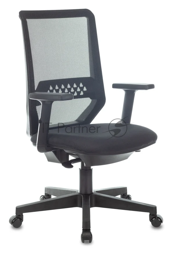 Кресло Бюрократ MC-611N TW-01 38-418 черный, сетка/ткань, 120 кг, механизм качания
