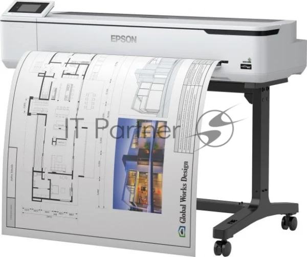 Плоттер струйный Epson SureColor SC-T5100, A0, цветной, 36", 1200x2400 dpi, USB, Gigabit Ethernet, WiFi