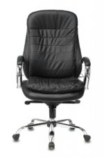 Кресло Бюрократ T-9950/BLACK черный, кожа 8