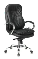 Кресло Бюрократ T-9950/BLACK черный, кожа 7