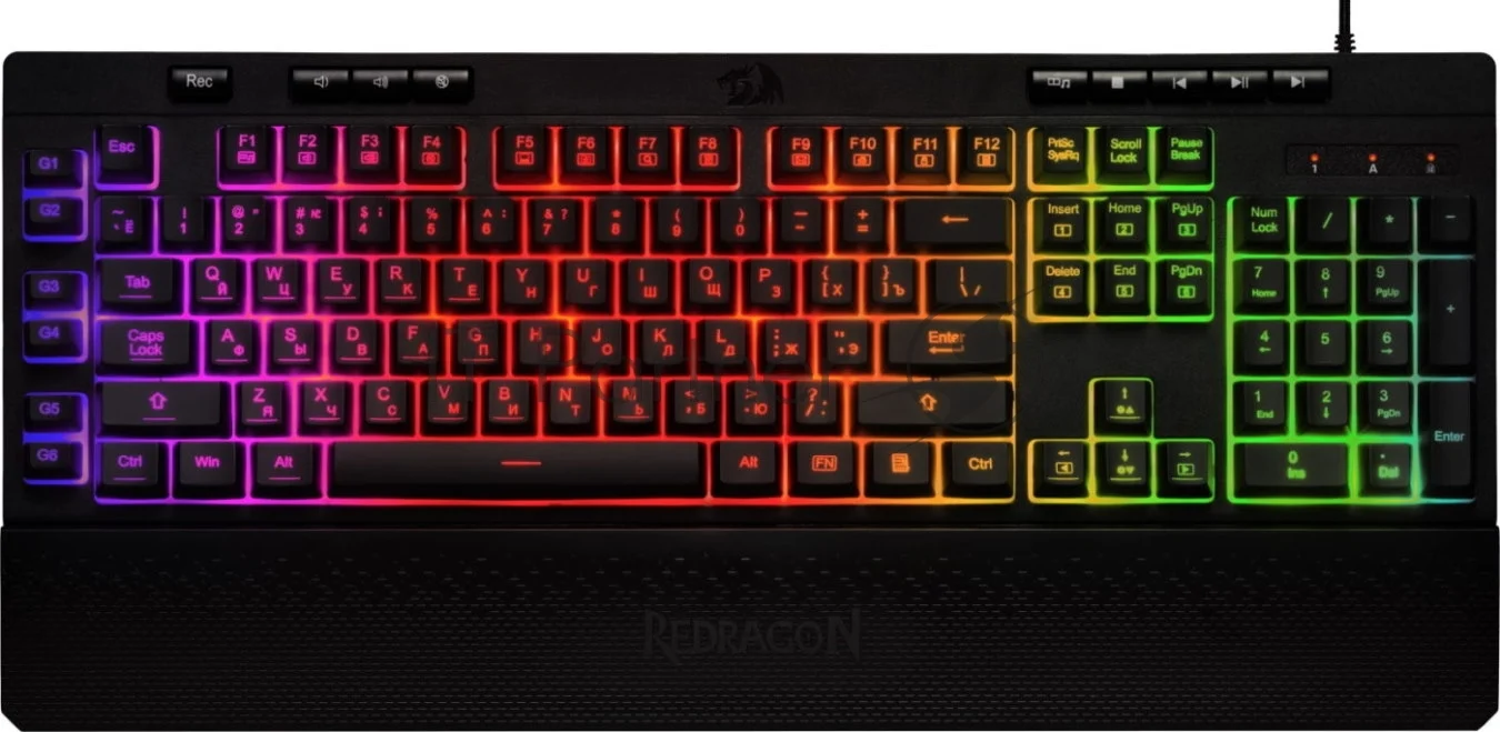 Клавиатура Redragon Shiva проводная, USB Type-A, чёрный 1