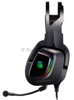 Гарнитура проводная с микрофоном A4Tech Bloody G570 черный/серый 2м мониторные USB оголовье (G570 USB/BLACK + GREY) 18