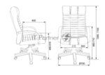 Кресло Бюрократ KB-10WALNUT/B/LEATH черный, кожа 16