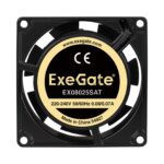 Вентилятор для корпуса ExeGate EX08025SAT черный, 80 мм, 2500 об/мин, 31 дБ 2