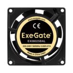 Вентилятор для корпуса ExeGate EX08025BAL черный, 80 мм, 2600 об/мин, 32 дБ 2