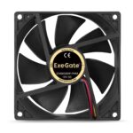 Вентилятор для корпуса ExeGate EX09225B4P-PWM черный, 92 мм, 2200 об/мин, 28 дБ, 4 pin 6