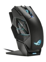 Мышь беспроводная/проводная ASUS ROG Spatha X черный, 19000 dpi, радиоканал, USB, кнопки - 12 2