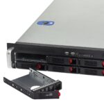 Серверный корпус ExeGate Pro EX281293RUS 2U550-HS08 RM 19", высота 2U, глубина 550, БП 1U-800ADS, 8xHotSwap, USB 15