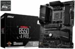 Материнская плата MSI B550-A PRO, AM4, AMD B550, 4xDDR4, 6xSATA, 2xM.2, 1xPCI-E 4.0 x16, 1xPCI-E 3.0 x16, 2xPCI-E x1, 1xHDMI, 1xDP, 1x 1Gb LAN, 4xUSB-A 2.0, 2xUSB-A 3.2 Gen 1, 1xUSB-A 3.2 Gen 2, 1xUSB-C 3.2 Gen 2, 6x3.5 мм, 7.1, ATX 23