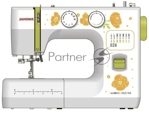 Швейная машина Janome Excellent Stitch 15A белый 1
