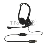 Гарнитура Logitech PC Headset 960 Stereo чёрный, проводная, USB 20