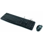 Комплект клавиатура+мышь Logitech MK120 проводной, USB, 1000 DPI, чёрный(заводская гравировка) 21