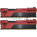 Оперативная память Patriot Viper Elite II, DDR4, 32GB (1x32 GB), 3600 MHz, CL20, DIMM, радиатор, красный, черный 3