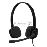 Гарнитура Logitech H151 чёрный, проводная, 3.5 мм 6