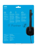 Гарнитура Logitech H151 чёрный, проводная, 3.5 мм 7