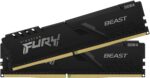 Оперативная память Kingston Fury Beast, DDR4, 64GB (2x32GB), 3200MHz, CL16, DIMM, черный 16