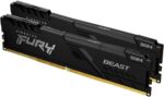 Оперативная память Kingston Fury Beast, DDR4, 64GB (2x32GB), 3200MHz, CL16, DIMM, черный 17