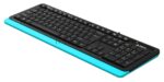 Клавиатура проводная A4Tech Fstyler FKS10, USB, черный/синий 12