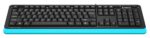 Клавиатура проводная A4Tech Fstyler FKS10, USB, черный/синий 14
