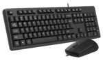 Комплект клавиатура+мышь A4Tech KK-3330S проводной, USB, 1200 DPI, чёрный 25