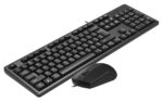 Комплект клавиатура+мышь A4Tech KK-3330S проводной, USB, 1200 DPI, чёрный 26