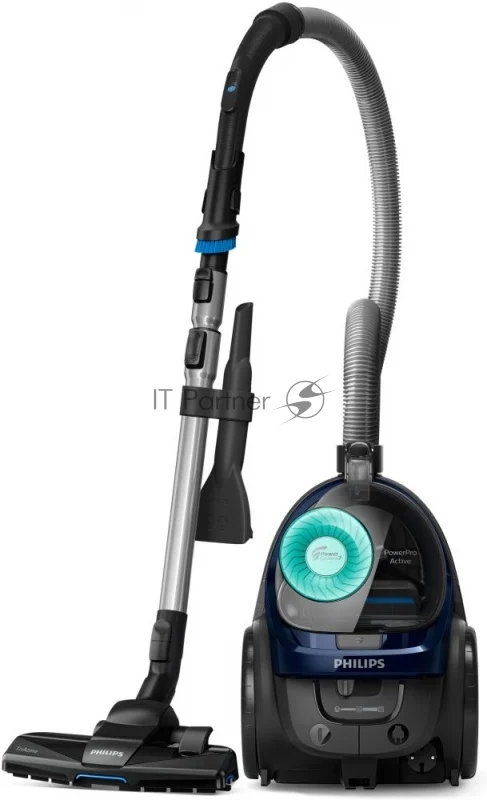 Пылесос Philips FC9573/01 синий/темно-серый, 410/1900 Вт, уборка сухая, пылесборник контейнер 1,5 л 1