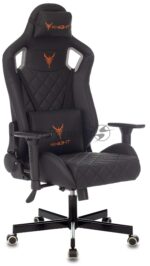 Кресло Knight OUTRIDER черный, экокожа, 120 кг, механизм качания 8