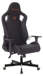 Кресло Knight OUTRIDER черный, экокожа, 120 кг, механизм качания 20