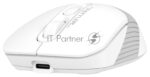 Мышь беспроводная A4Tech Fstyler FB10C белый/серый, 2000 dpi, радиоканал, Bluetooth, USB, кнопки - 4 11