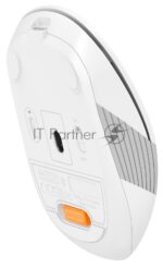 Мышь беспроводная A4Tech Fstyler FB10C белый/серый, 2000 dpi, радиоканал, Bluetooth, USB, кнопки - 4 15