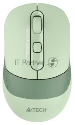 Мышь беспроводная A4Tech Fstyler FB10C зеленый, 2000 dpi, радиоканал, Bluetooth, USB, кнопки - 4 20