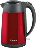 Электрочайник Bosch TWK3P424 красный, 1.7 л, 2400 Вт, скрытый нагревательный элемент 15