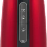 Электрочайник Bosch TWK3P424 красный, 1.7 л, 2400 Вт, скрытый нагревательный элемент 10