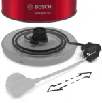 Электрочайник Bosch TWK3P424 красный, 1.7 л, 2400 Вт, скрытый нагревательный элемент 13