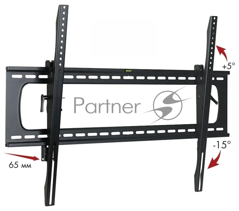 Кронштейн для телевизора Kromax STAR PRO-112 черный 55"-100" макс.103кг настенный наклон 1