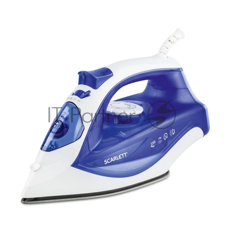 Утюг Scarlett SC-SI30K23 синий, 2200 Вт, 60 г/мин, 120 г/мин, 250 мл 1
