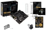Материнская плата ASUS TUF GAMING A520M-PLUS WIFI, AM4, AMD A520, 4xDDR4, 4xSATA, 1xM.2, 1xPCIe 3.0 x16, 2xPCIe x1, 1xVGA, 1xHDMI, 1xDP, 1x 1Gb LAN, 2xUSB-A 3.2 Gen 1, 2xUSB-A 2.0, 3x3.5 мм, 7.1, mATX 3