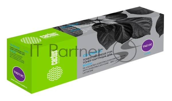 Картридж лазерный Cactus CS-TN213C голубой (1400 стр.) для Brother HL 3230/DCP3550/MFC3770 1