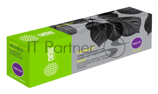 Картридж лазерный Cactus CS-TN213Y желтый (1300 стр.) для Brother HL 3230/DCP3550/MFC3770 1