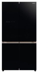 Холодильник Hitachi R-WB720VUC0 GBK черный стекло трехкамерный инвертер 372/196л морозилка снизу 1